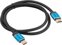 Kabel Lanberg HDMI - HDMI 1m czarny (CA-HDMI-P20CU-0010-BK)