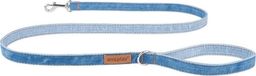 Amiplay Amiplay - smycz tradycyjna dla psa, Jeans Denim, rozmiar L, 140 cm x 2 cm niebieski