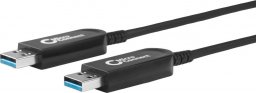 Kabel USB MicroConnect USB-A - USB-A 5 m Czarny (USB3.0AA5BOP)