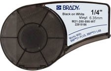Brady Black on White 6,4m x 6,35mm