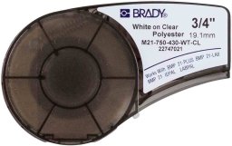 Brady White on Clear 6,4m x 19,05mm