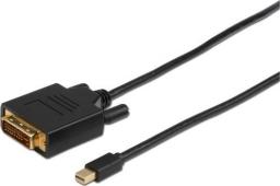 Kabel MicroConnect DisplayPort Mini - DVI-D 1m czarny (MDPDVI1B)