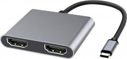 Stacja/replikator MicroConnect USB-C (USB3.1CHDMIX2)