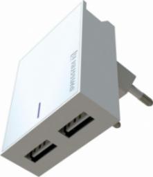 Ładowarka Swissten 2x USB-A 3 A (22043000)