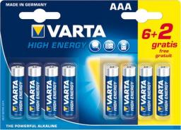 Varta Bateria High Energy AAA / R03 8 szt.