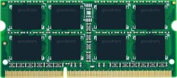 Pamięć do laptopa GoodRam SODIMM, DDR3, 4 GB, 1333 MHz, CL9 (GR1333S364L9S/4G)