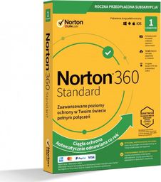  Norton 360 Standard Card 1 urządzenie 12 miesięcy  (21395085)