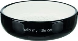  Trixie Miska dla kotów ras krótkopyskich, ceramiczna, 0.3 l/o 15 cm, czarny/biały