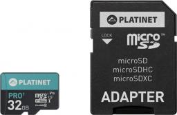 Karta Platinet MicroSDHC 32 GB Class 10 UHS-I/U1 V10 (PMMSD32UI / 44002)