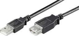 Kabel USB Goobay USB-A - USB-A 0.6 m Czarny (68625)
