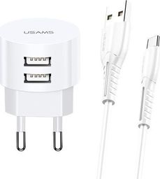 Ładowarka Usams T20 2x USB-A 2.1 A (66166-uniw)