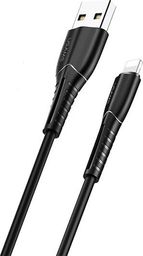 Kabel USB Usams USB-A - Lightning 1 m Czarny (63868-uniw)