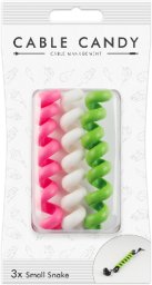 Organizer Candy Candy Cable wąż różowy biały zielony x1