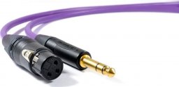 Kabel Melodika Jack 6.3mm - XLR 6m fioletowy