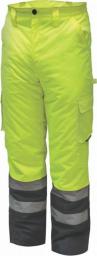 Dedra spodnie ocieplane odblaskowe rozmiar L, żółte (BH80SP1-L)
