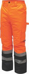  Dedra spodnie ocieplane odblaskowe rozmiar XL, pomarańczowe (BH80SP2-XL)