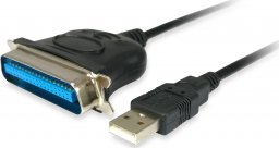  Equip Equip Adapterkabel USB St -> Parallel St 1.5M schwarz Poly
