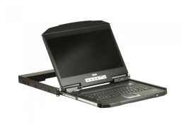 Konsola KVM Aten ATEN CL3700NW-ATA-AG ATEN 1U Ultra Short Depth Single Rail WideScreen LCD Console (USB / HDMI) 1920x1