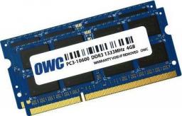 Pamięć do laptopa OWC SODIMM, DDR3, 8 GB, 1333 MHz, CL9 (OWC1333DDR3S08S)