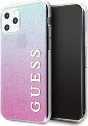  Guess Guess GUHCN65PCUGLPBL iPhone 11 Pro Max różowo-niebieski/pink blue hard case Glitter Gradient uniwersalny