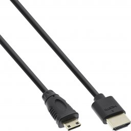 Kabel InLine HDMI Mini - HDMI 1m czarny (17501C)
