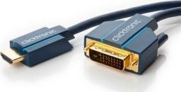 Kabel Clicktronic HDMI - DVI-D 1m granatowy (70340)