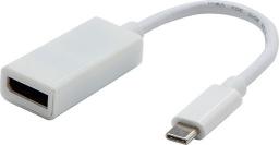 Adapter USB USB-C - DisplayPort Biały 