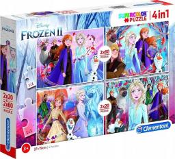  Clementoni Puzzle 2x20+2x60 Super kolor Frozen 2