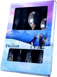  Disney Zestaw sztućców Frozen 2 Kraina Lodu srebrny 4 elementy
