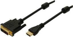 Kabel LogiLink HDMI - DVI-D 2m czarny (CH0004)