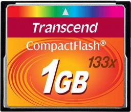 Karta Transcend 133x Compact Flash 1 GB  (TS1GCF133)