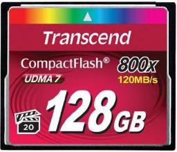 Karta Transcend 800x Compact Flash 128 GB  (TS128GCF800)