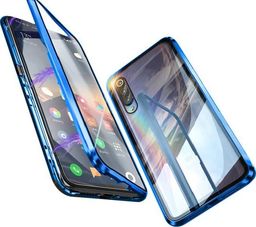 Dr. Fit Etui magnetyczne szklane Dr.Fit dwustronne do Xiaomi Mi 9 Niebieskie uniwersalny