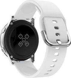  Alogy Gumowy pasek Alogy soft do Samsung Galaxy Watch Active 2 biały uniwersalny