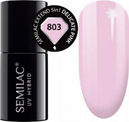 Semilac Semilac Extend 803 Lakier Hybrydowy 5w1 Delicate Pink uniwersalny