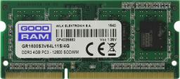 Pamięć do laptopa GoodRam SODIMM, DDR3L, 4 GB, 1600 MHz, CL11 (GR1600S3V64L11S/4G)