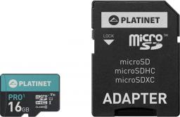 Karta Platinet MicroSDHC 16 GB Class 10 UHS-I/U1 V10 (PMMSD16UI)