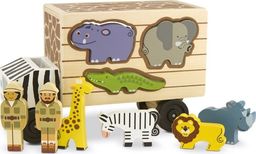 Melissa & Doug MELISSA Drewniana ciężarówka ze zwierzętami Safari 15180
