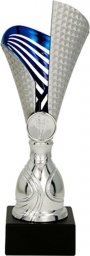  Victoria Sport Puchar plastikowy srebrno-niebieski