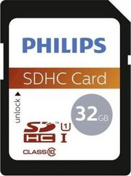 Karta Philips SDHC 32 GB Class 10 UHS-I/U1 V10 (FM32SD45B/00)