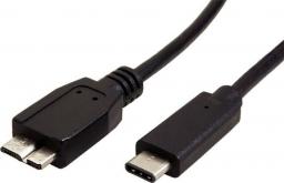 Kabel USB Red Fighter USB-C - micro-B 0.5 m Czarny
