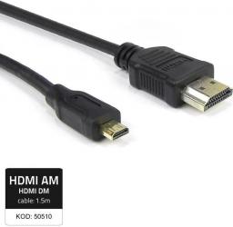 Kabel Qoltec HDMI Micro - HDMI 1.5m czarny (50510)