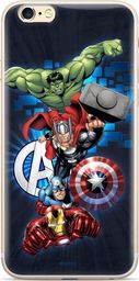 Marvel Oryginalne etui Marvel z nadrukiem Avengers 001 do iPhone XS Max granatowy (MPCAVEN061) uniwersalny