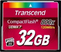 Karta Transcend 800x Compact Flash 32 GB  (TS32GCF800)
