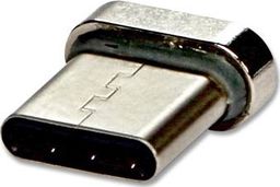  USB (2.0) Redukcja, Magnetický konec-USB C (3.1) M, 0, srebrna, redukcja do kabla magnetycznego