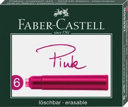  Faber-Castell Naboje krótkie różowe 6szt FABER CASTELL