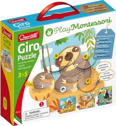  Quercetti Montessori Puzzle zwierzęce Giro 0611