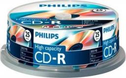  Philips CD-R 800 MB 40x 25 sztuk (CR8D8NB25/00)