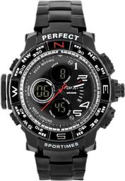 Zegarek Perfect ZEGAREK MĘSKI PERFECT - A896 (zp260b) - black uniwersalny