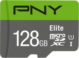 Karta PNY Elite MicroSDXC 128 GB Class 10 UHS-I/U1 A1 V10 (P-SDU128V11100EL-GE)